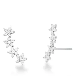 BRINCO FLOR  RODIO ZIRCONIA