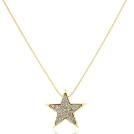 COLAR ESTRELA APLIQUE RODIO