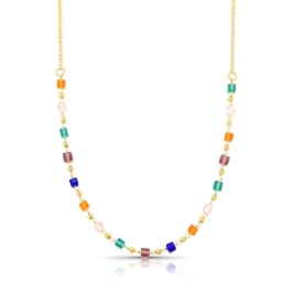 COLAR CRISTAIS COLORIDOS