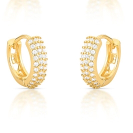 ARGOLA ZIRCONIA 3 FILEIRAS