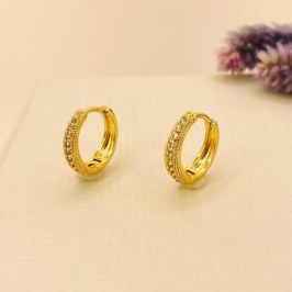 ARGOLA 1 FILEIRA ZIRCONIA TEXTURIZADA