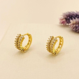 ARGOLA 3 FILEIRAS ZIRCONIIA