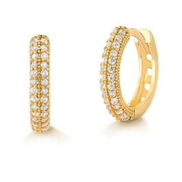 ARGOLA 3 FILEIRAS ZIRCONIIA