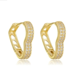 ARGOLA CORACAO DUPLA FILEIRA G