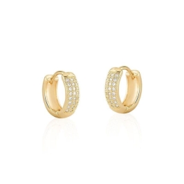 ARGOLA CRAVEJADAS DE ZIRCÔNIAS RODIO P