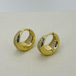 ARGOLA CRAVEJADO DENTRO E FORA OVAL