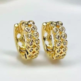 BRINCO 2 FILEIRA ZIRCONIA BOLINHA