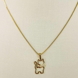 COLAR GATO GRAVATA ZIRCONIA