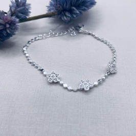 PULSEIRA 3 FLORES ZIRCONIA