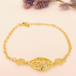 PULSEIRA FOLHA COM ZIRCONIA DENTRO