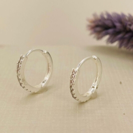 ARGOLA 1 FILEIRA ZIRCONIA PRATA