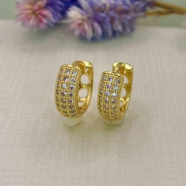 ARGOLA 3 FILEIRAS ZIRCONIA