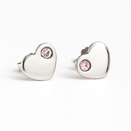 BRINCO CORACAO COM PEDRA ZIRCONIA