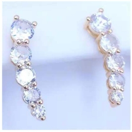 BRINCO EAR CUFF ZIRCONIA