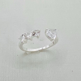 ANEL 4 CORACOES ZIRCONIA