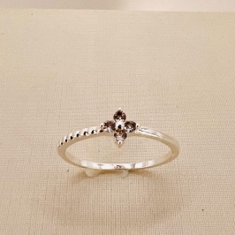 ANEL FLOR PEQUENA ZIRCONIA