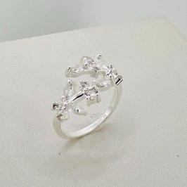 ANEL FOLHAS ZIRCONIA