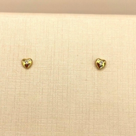 BRINCO CORAÇAO LISO COM PONTO LUZ