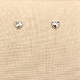 BRINCO CORAÇAO LISO COM PONTO LUZ