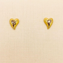 BRINCO CORACAO PONTO ZIRCONIA