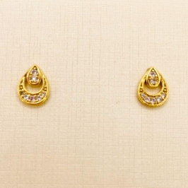 BRINCO GOTA DUPLA ZIRCONIA