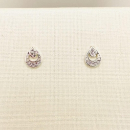 BRINCO GOTA VAZADA ZIRCONIA