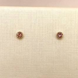 BRINCO PONTO DE LUZ ROSA ZIRCONIA