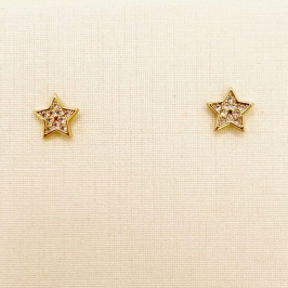BRINCO ESTRELA ZIRCONIA