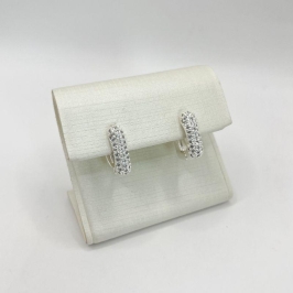 BRINCO QUADRADO ZIRCONIA CRAVEJADO