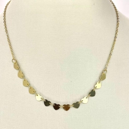 COLAR  CORACOES CHAPADOS