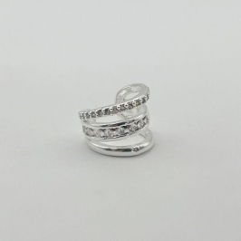 PIERCING ARGOLA TRIPLA CRAVEJADO