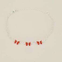 PULSEIRA  INFANTIL BORBOLETA RUBI