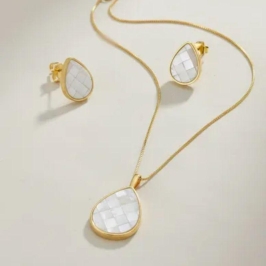 CONJUNTO MOSAICO MADRE PEROLA