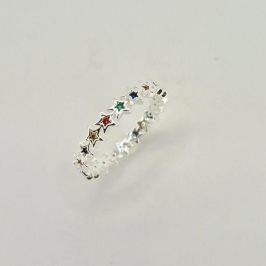 ANEL ESTRELAS COLORIDAS