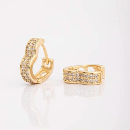 ARGOLA CORACAO DUPLA FILEIRA P