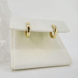 BRINCO ARGOLA COM PEDRA PEQUENA