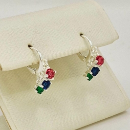 BRINCO COM TRES PEDRAS COLORIDAS