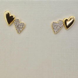 BRINCO CORACAO CRAVEJADO E CORACAO LISO