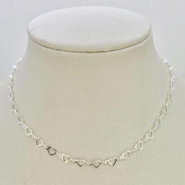 COLAR CORACOES VAZADOS