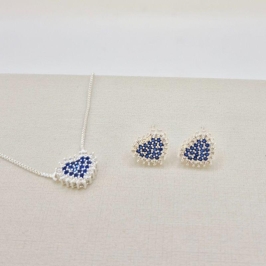 CONJUNTO CIRCULO ZIRCONIA LILAS