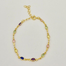 PULSEIRA PEDRINHAS COLORIDAS