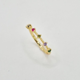 ANEL PEDRAS COLORIDAS