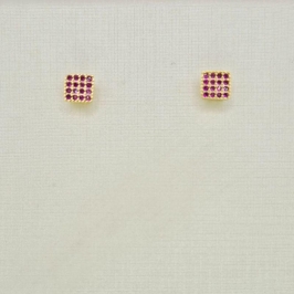 BRINCO QUADRADO ROSA