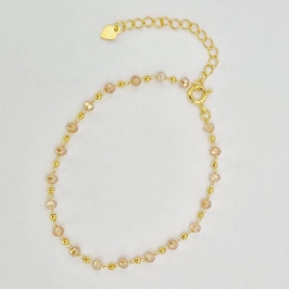 PULSEIRA COM BOLINHAS AMARELAS