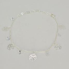 PULSEIRA COM FLORES VAZADAS