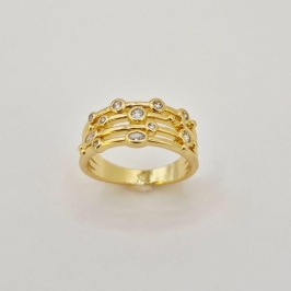 ANEL 4 AROS COM PONTOS DE LUZ