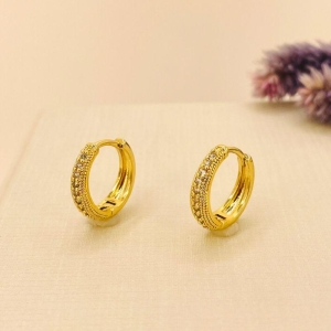 ARGOLA 1 FILEIRA ZIRCONIA TEXTURIZADA