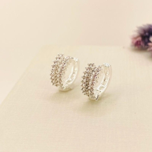 ARGOLA 3 FILEIRAS ZIRCONIIA