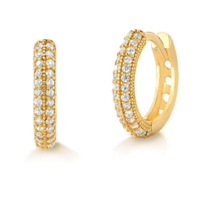 ARGOLA 3 FILEIRAS ZIRCONIIA