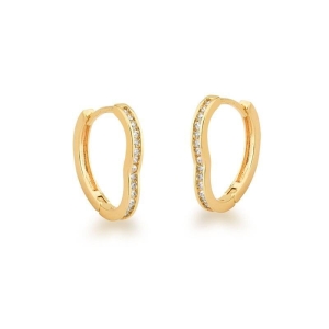 ARGOLA CORACAO CRAVEJADA  G